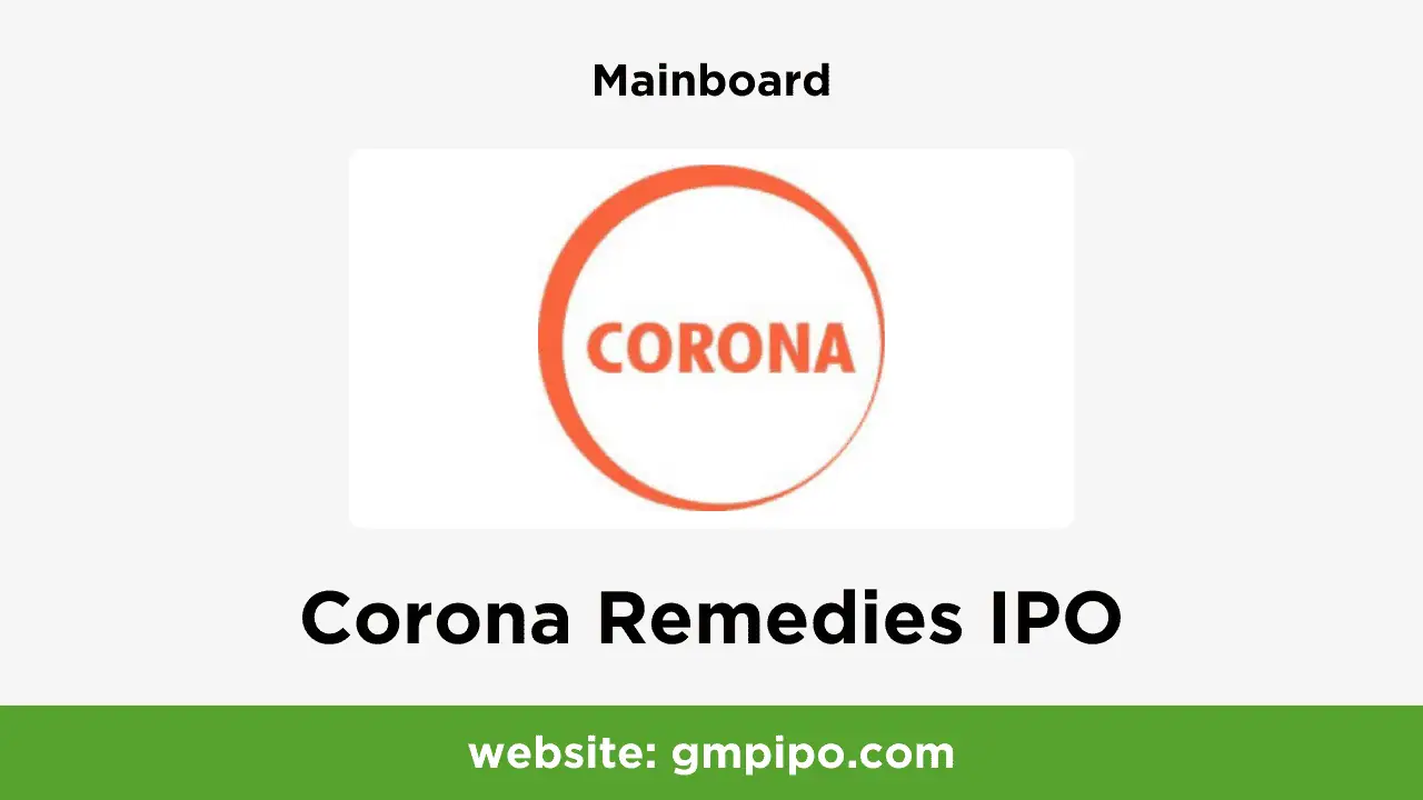 Corona Remedies IPO GMP, Date, Price, Grey Market Premium and Analysis